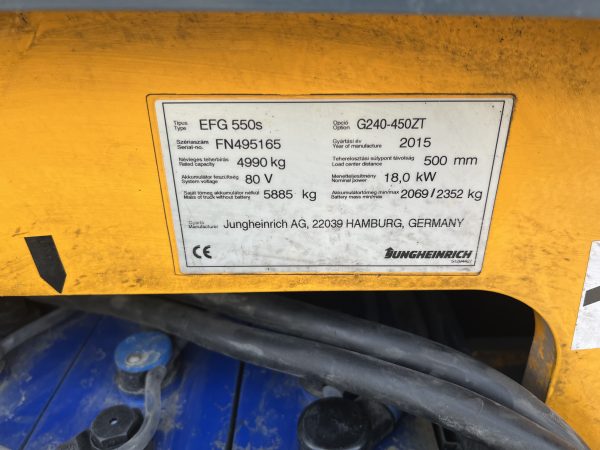 JUNGHEINRICH EFG 550 - Image 12