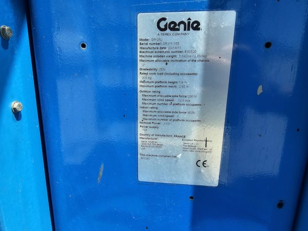 Genie GR-26J - elektromos vertikális személyemelő (P2447) - Image 6