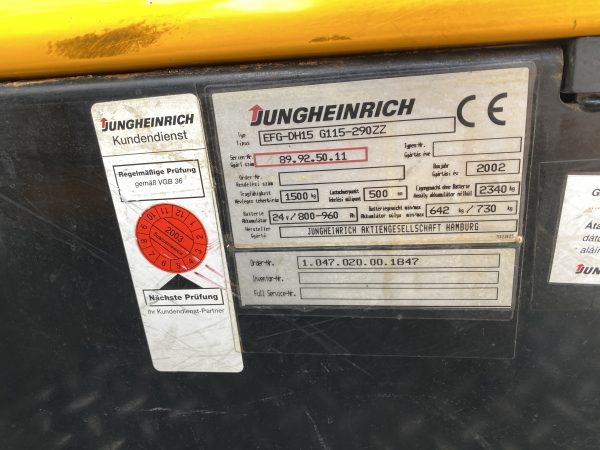 JUNGHEINRICH EFG-DH15 - Image 13
