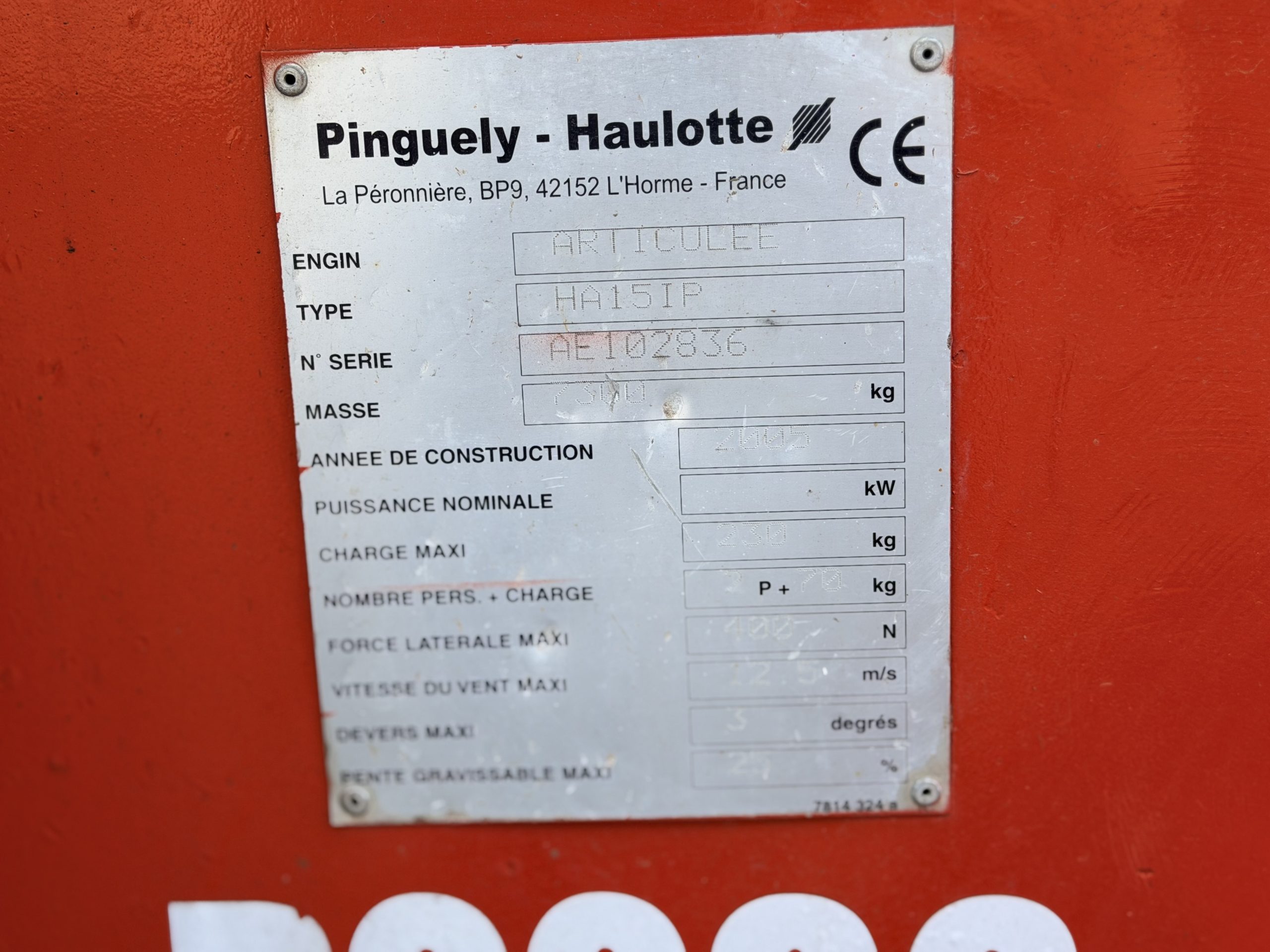 HAULOTTE HA15 IP – elektromos kosaras emelő (P2295) - Image 14